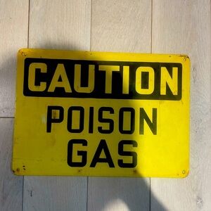 Room decor poison gas sign